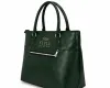 Style Beauty Hub Premium Green faux Leather Tote Handbag for Women - Image 1