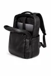 Premium Faux Leather Backpack (Black) - Image 5
